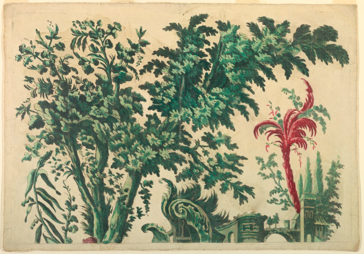Horní část ozdobného panelu od Unknown artist