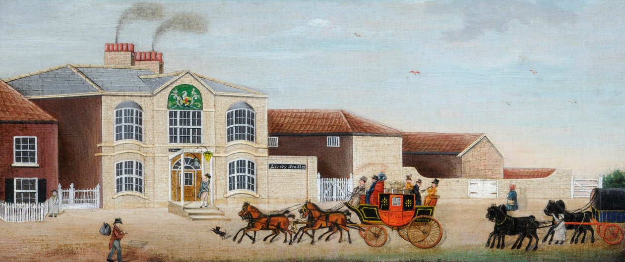 Trafalgarský dostavník, asi 1860 (olej na plátně) od Unknown artist