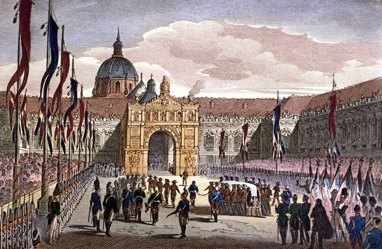 Přenesení popela Napoleona I. do Invalidovny v Paříži od Unknown artist