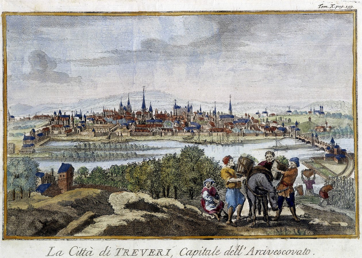 Trevír kolem roku 1790 od Unknown artist