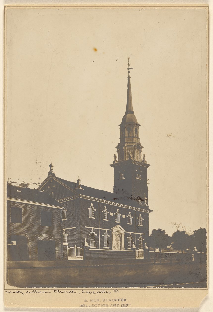 Luteránský kostel Nejsvětější Trojice. Lancaster P. od Unknown artist