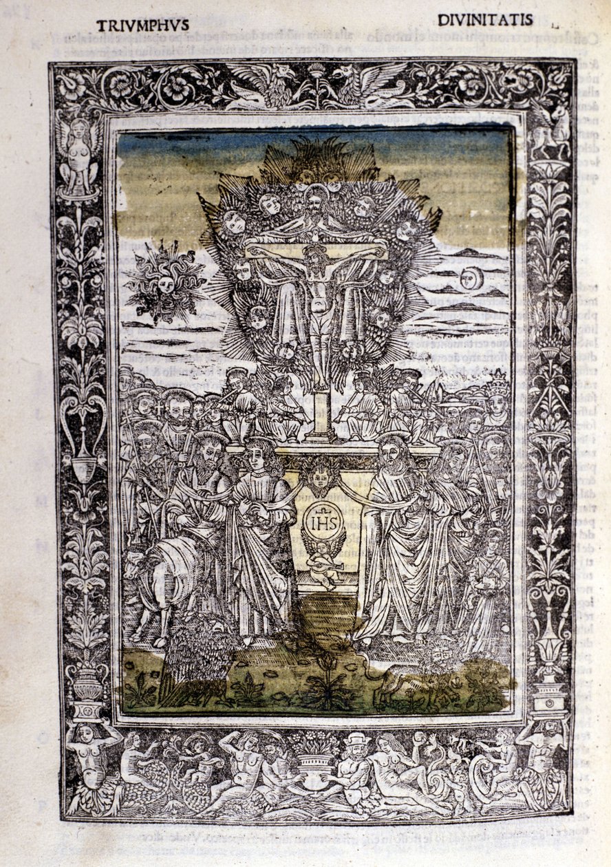 Triumf božstev Francesca Petrarcy (Petrarca). Miniatury sd. Bibl. Trivulziana, Milán. od Unknown artist