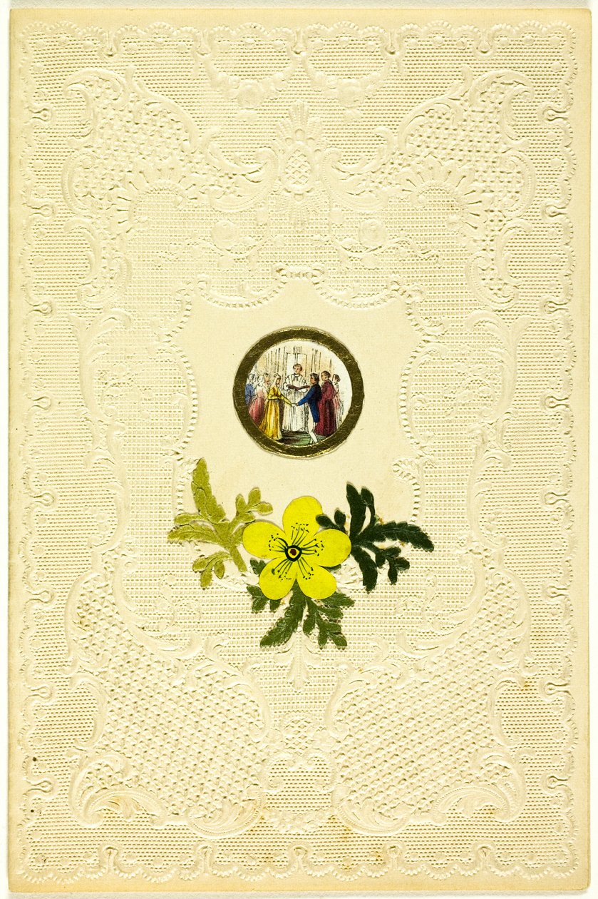 Valentine bez názvu (svatební scéna) od Unknown artist