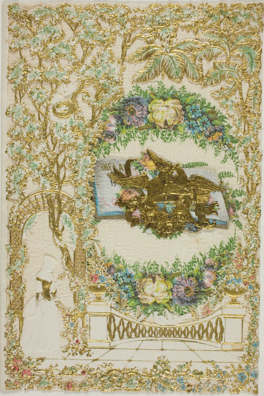 Valentine bez názvu (Žena v zahradě) od Unknown artist