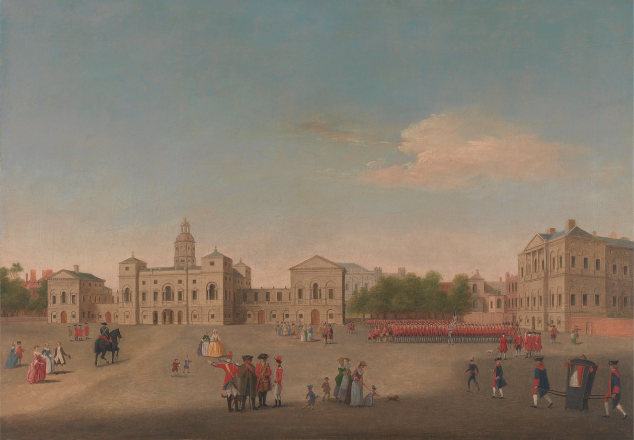 Pohled na Horse Guards a Whitehall od Unknown artist