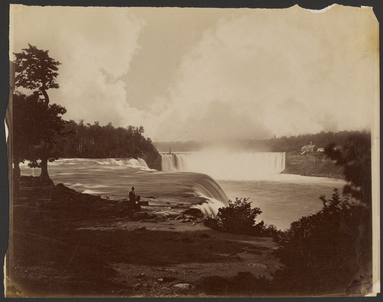[Pohled na Niagarské vodopády] od Unknown artist