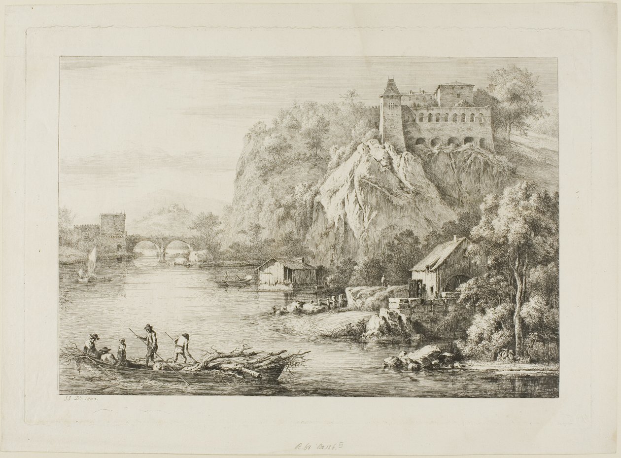 Pohled na Carmes de Caussees v Lyonu od Unknown artist
