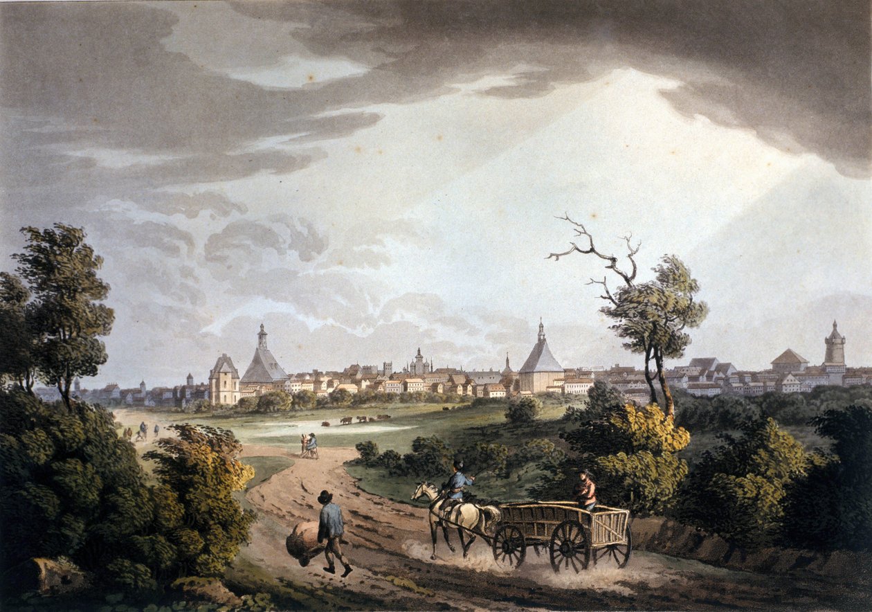 Pohled na okolí města Lipska v Německu kolem roku 1820. od Unknown artist