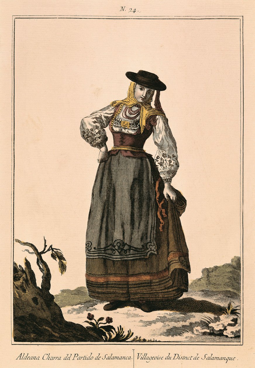 Vesničan z oblasti Salamanca od Unknown artist