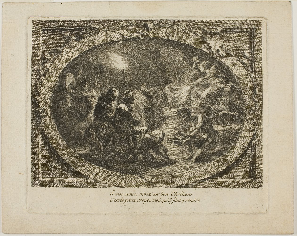 Voltaire na Satanic Revel od Unknown artist