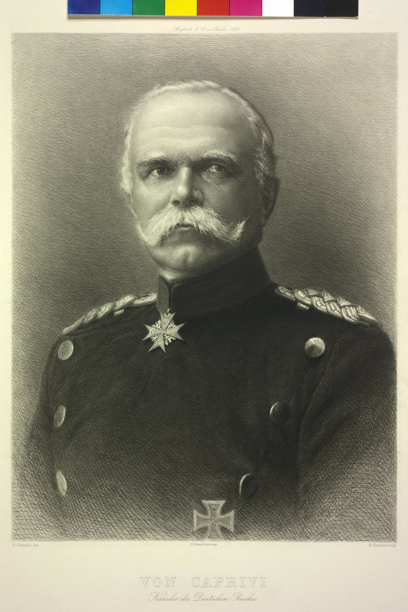 Von Caprivi kancléřem Německého císařství od Unknown artist