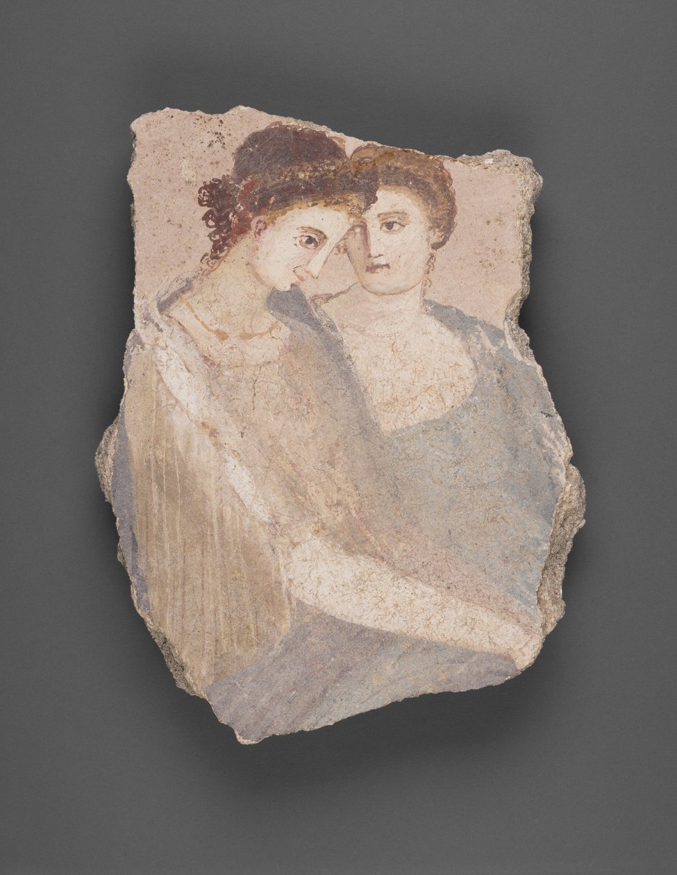 Fragment zdi se dvěma ženami od Unknown artist