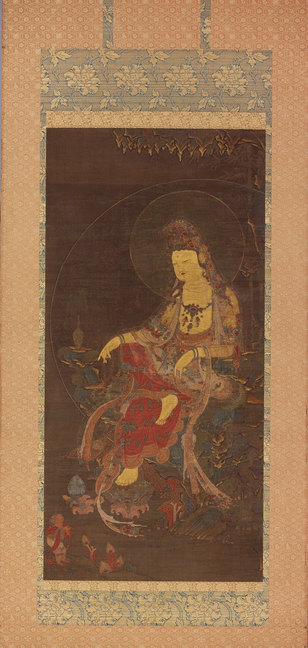 Vodní měsíc Avalokiteshvara (Suwol Gwaneum bosal) od Unknown artist