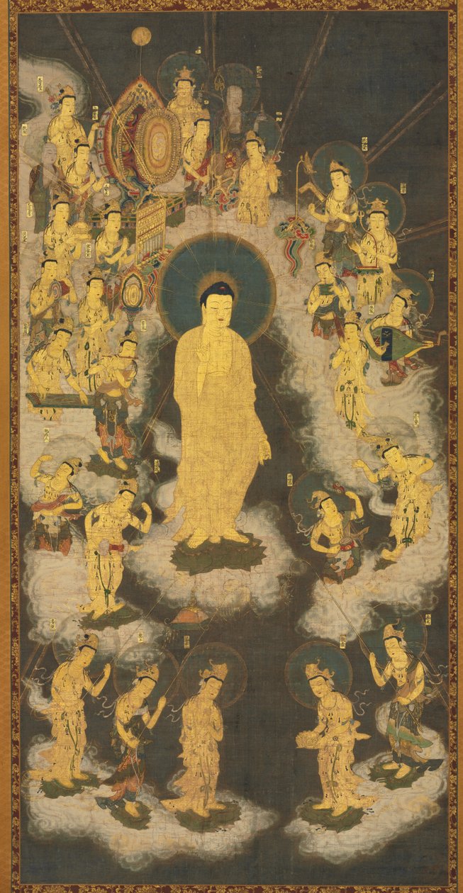 Uvítací sestup Amidy (Amida Raigo) od Unknown artist