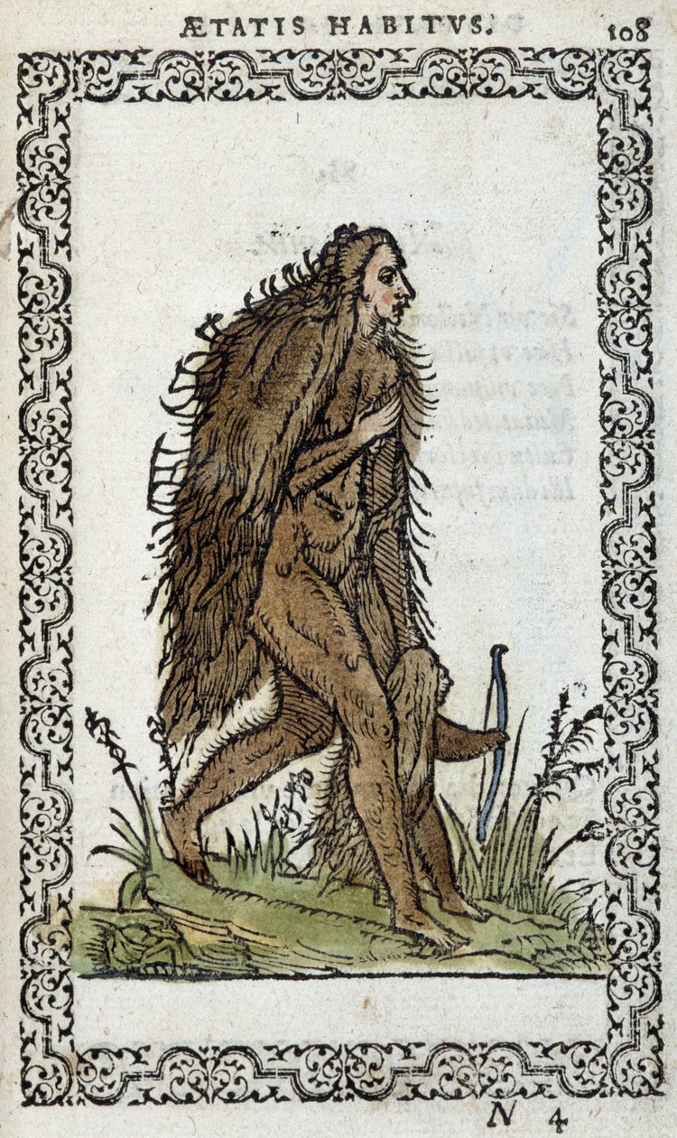 Divoká žena a její dítě – v „“Habits et effigies”” od Jeana Sluperiuse od Unknown artist