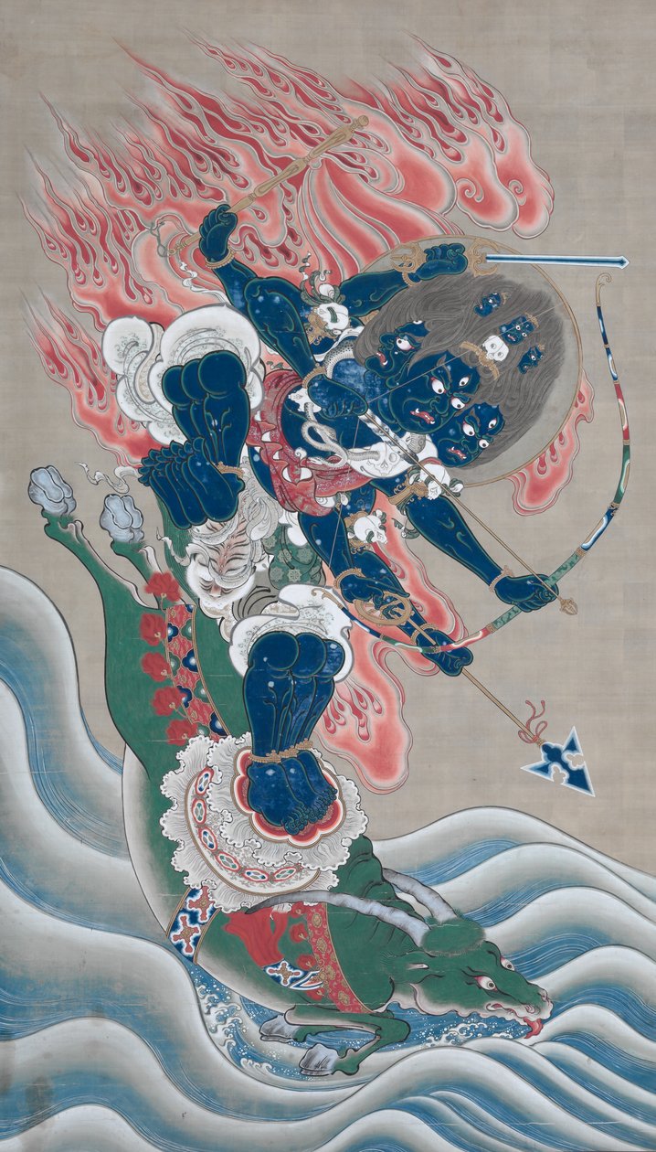 Král moudrosti velké síly vzbuzující úctu (Daiitoku Myōō) od Unknown artist