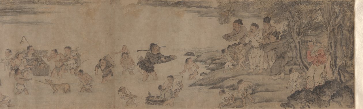 Yang Pu stěhování jeho rodiny od Unknown artist
