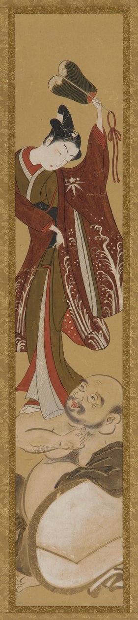 Mladý muž stojící na Hoteiově rameni od Unknown artist