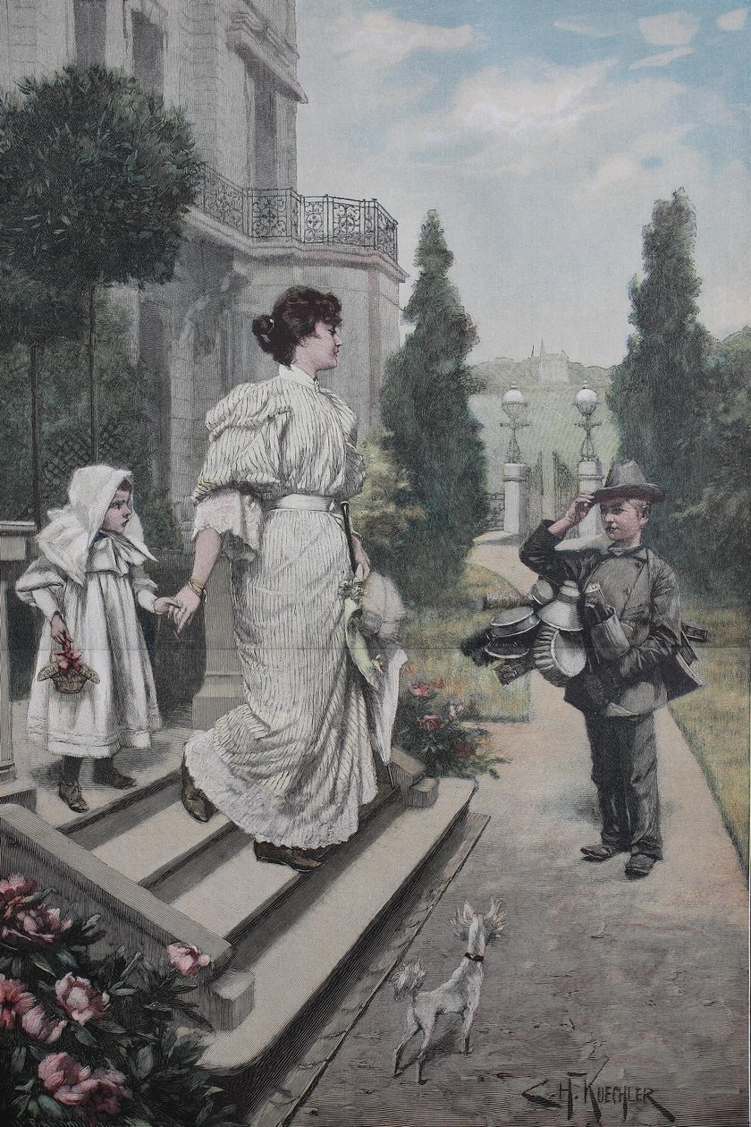 Mladistvý kramář, překupník od Unknown artist