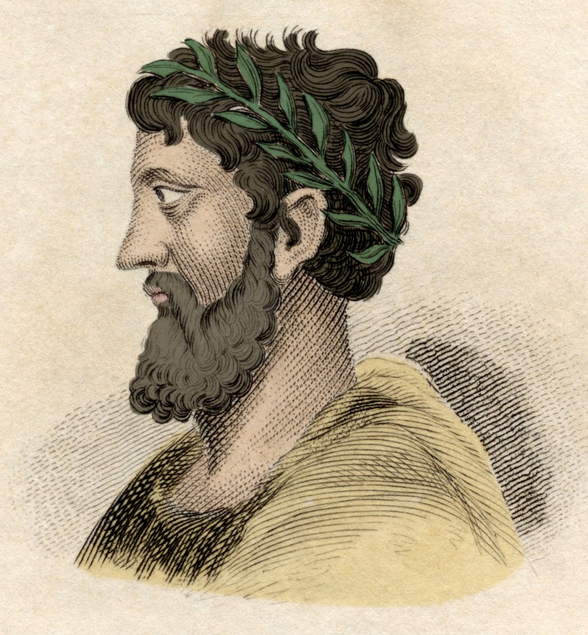Zaleucus (nebo Zaleucos Zaleuco di Locri) řecký filozof a zákonodárce Locreans (lidí Itálie), žijící v 7. století př. n. l. Rytina 19. století. od Unknown artist