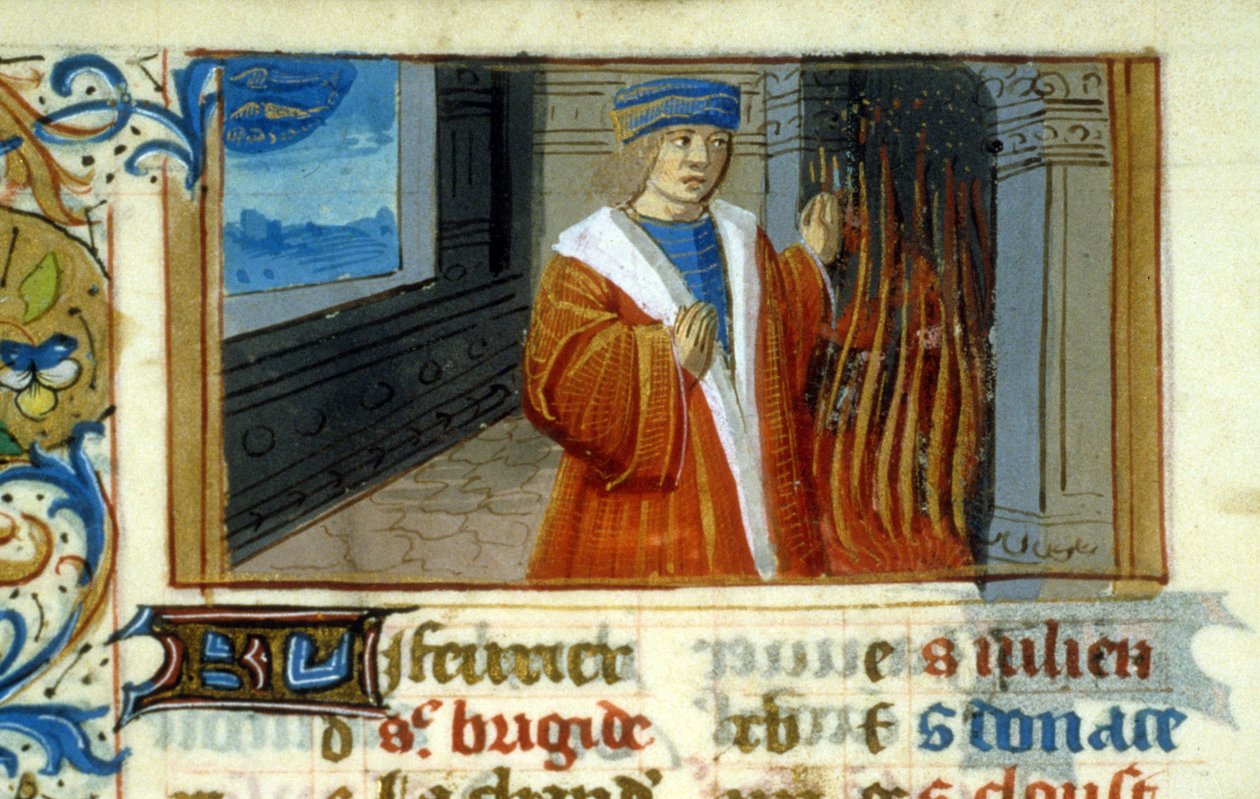 Zodiac Fish, krb - miniatura, středověk (ref. 137, 046v): Žádost o povolení Městské knihovně v Toulouse (tel: 05 62 27 66 66) od Unknown artist