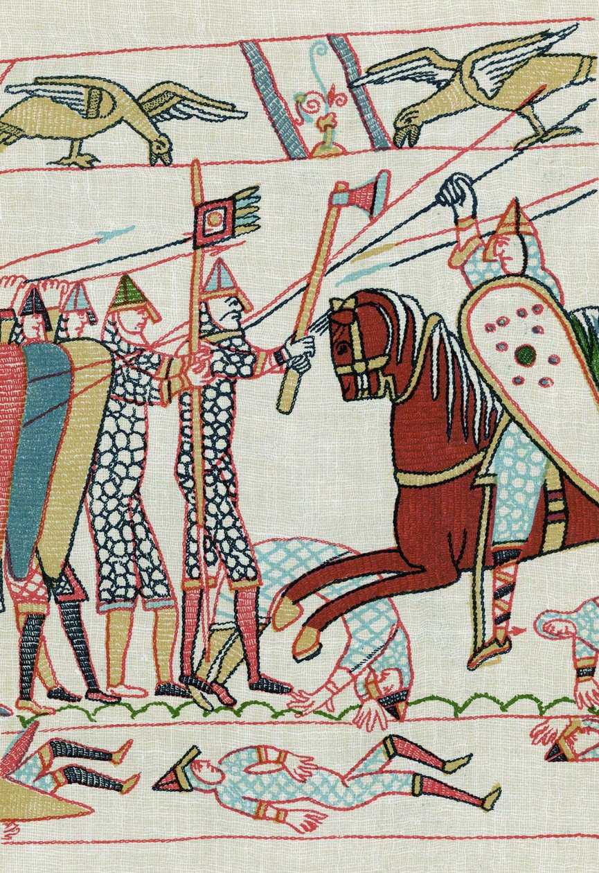 podle detailu z tapisérie z Bayeux z 11. století (litografie) od Unknown artist