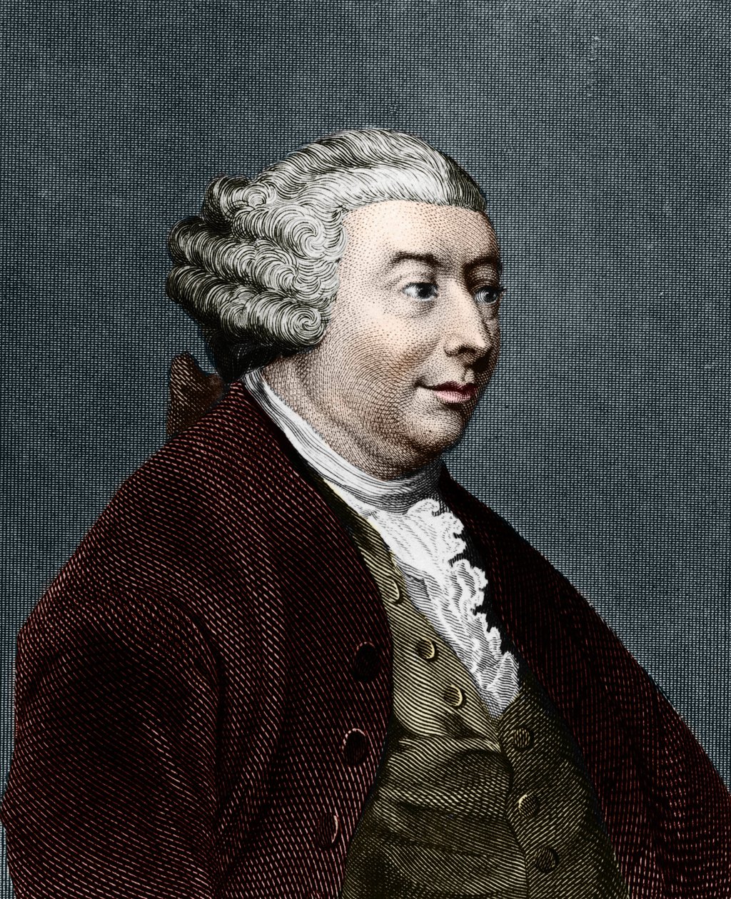 portrét Davida Huma. Skotský filozof (1711 až 1776). od Unknown artist