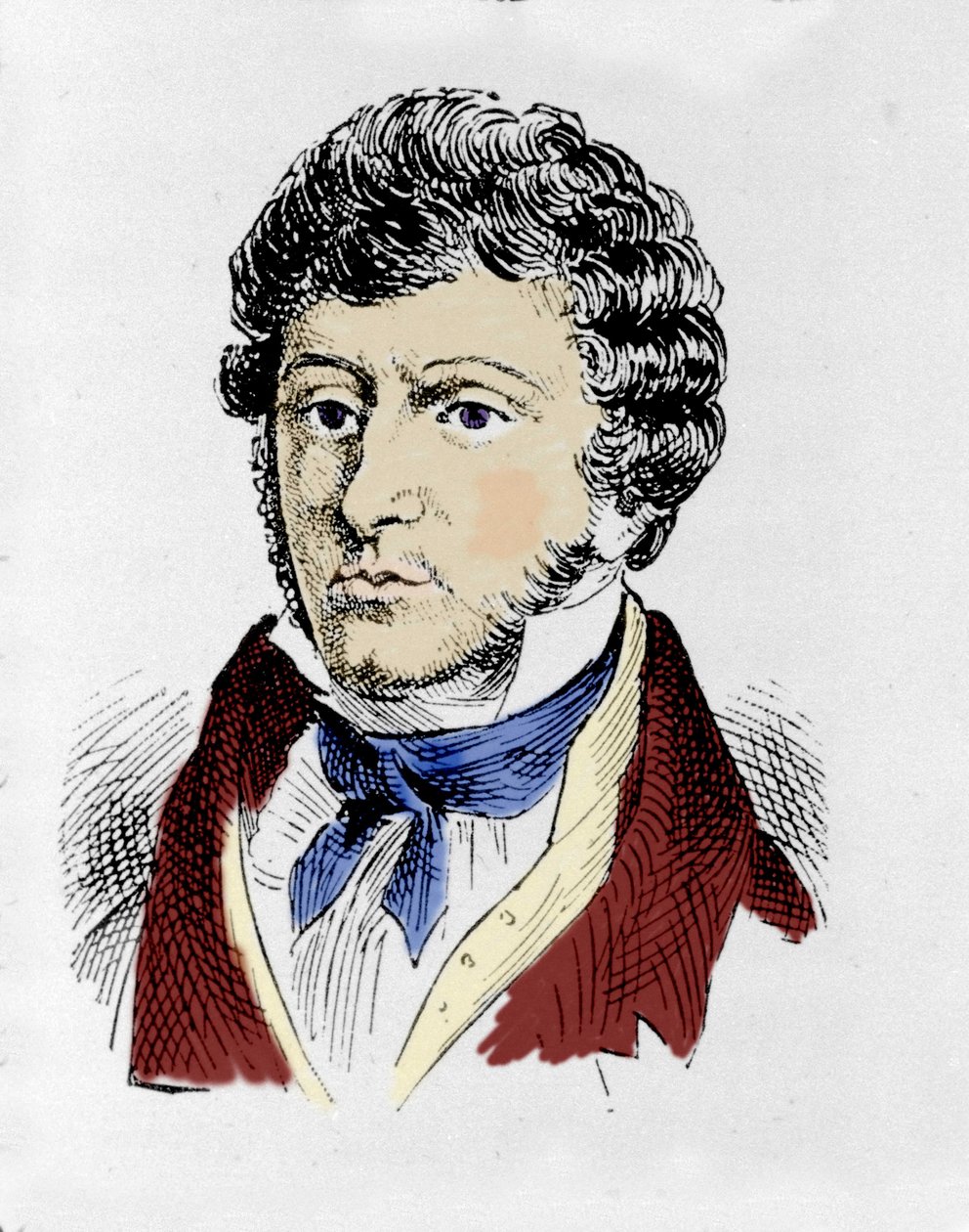 portrét irského skladatele Johna Fielda (1782 - 1837). od Unknown artist