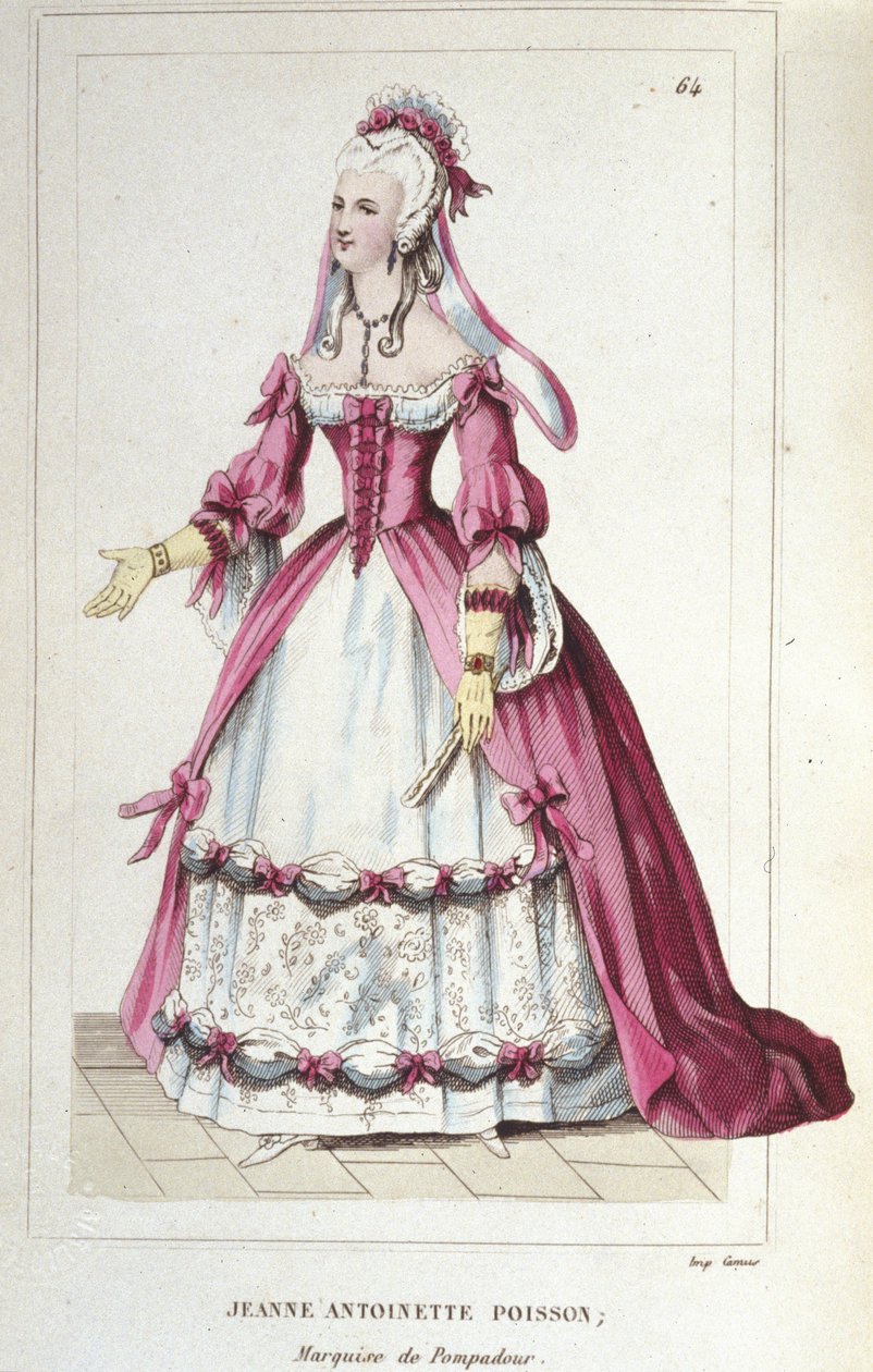 portrét Jeanne-Antoinette Poisson, markýze z Pompadour (známé jako Madame de Pompadour od Unknown artist