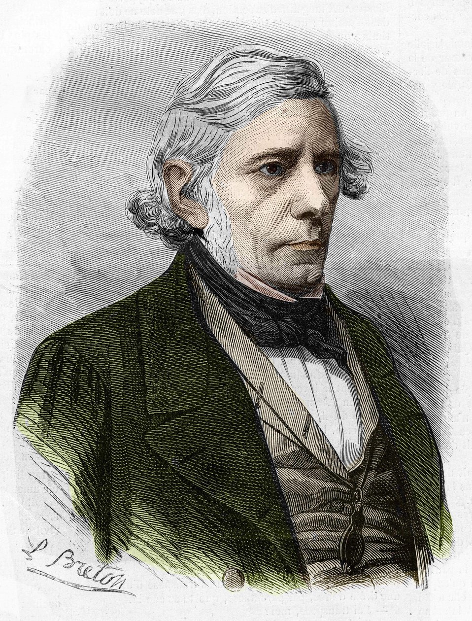 portrét Victora Cousina. Francouzský filozof (1792 až 1867). od Unknown artist