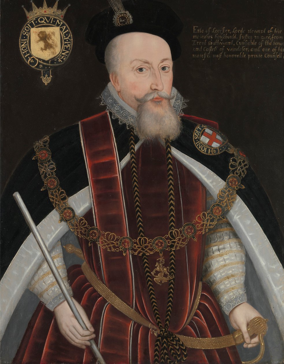 Robert Dudley, první hrabě z Leicesteru (1532/3-1588) od Unknown artist, sixteenth century