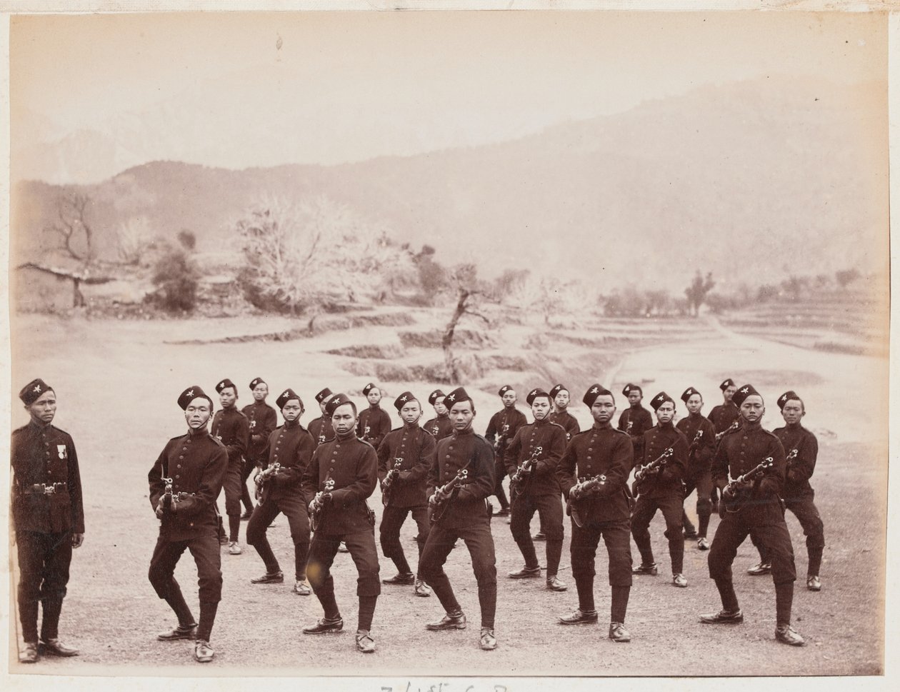 Oddíl 4. Gurkha (střeleckého) pluku od Unknown photographer