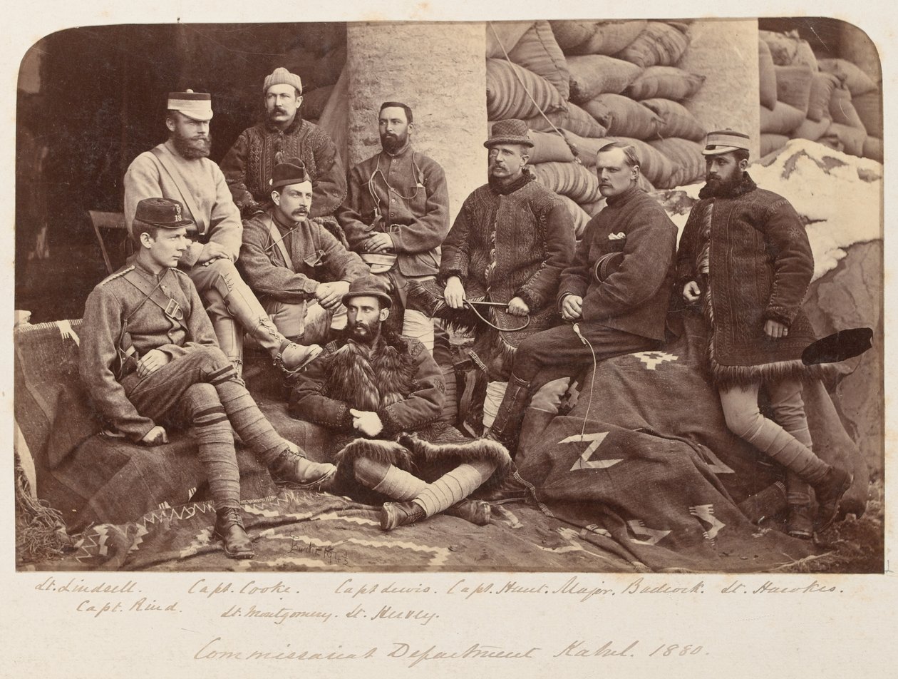 Skupina britských důstojníků, circa 1879 od Unknown photographer