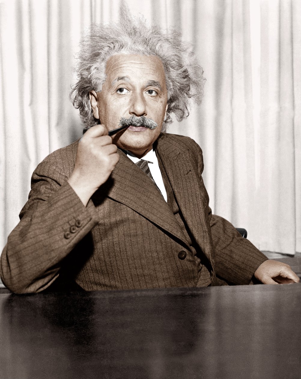 Albert Einstein v Princetonu, USA od Unknown photographer
