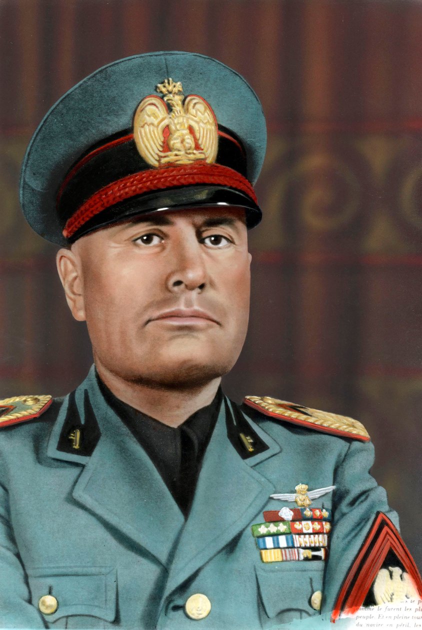 Benito Mussolini v roce 1940 (foto) od Unknown photographer