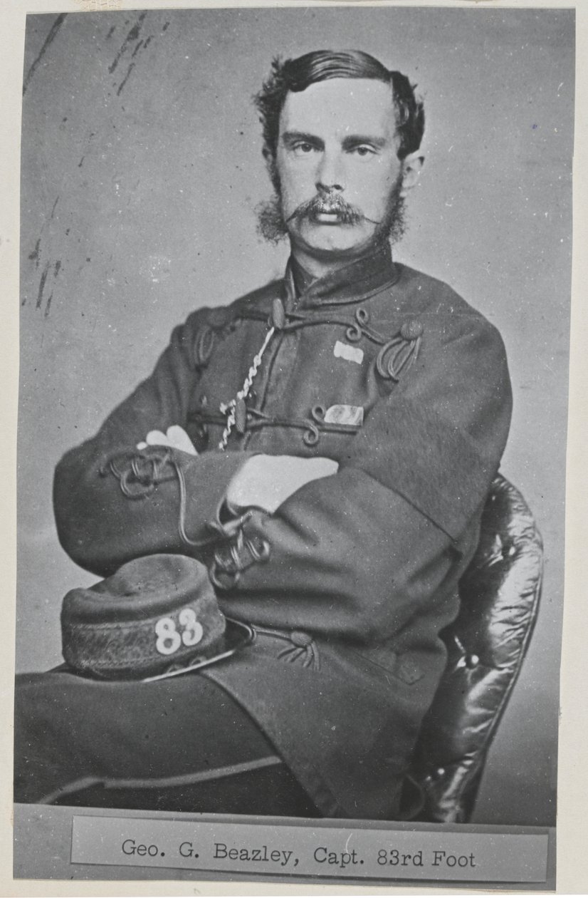 Kapitán George G Beazley, 83. (hrabství Dublin) Regiment of Foot od Unknown photographer