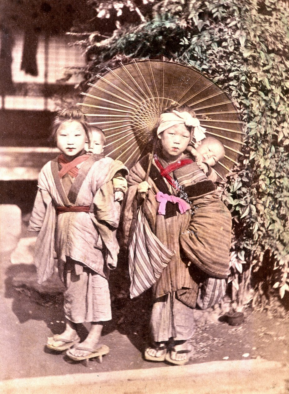 Děti v Japonsku, konec 19. století - Archivy zahraničních misí od Unknown photographer