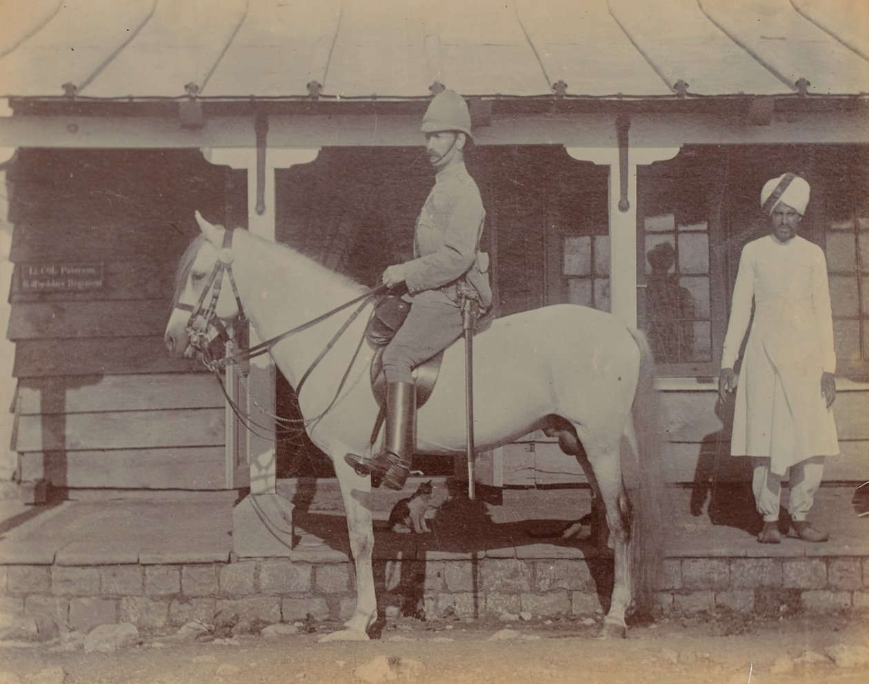 Plukovník AM Paterson, velící 1. Bedfordshire Regiment od Unknown photographer