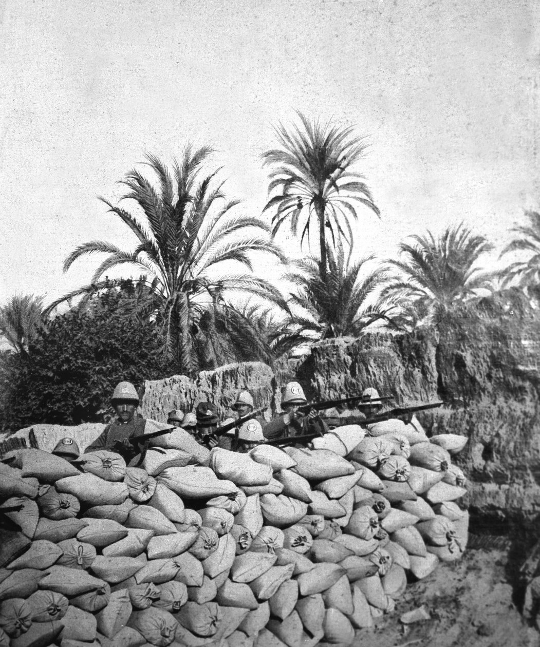 Dobytí Libye Itálií, cca 1911 (čb fotografie) od Unknown photographer