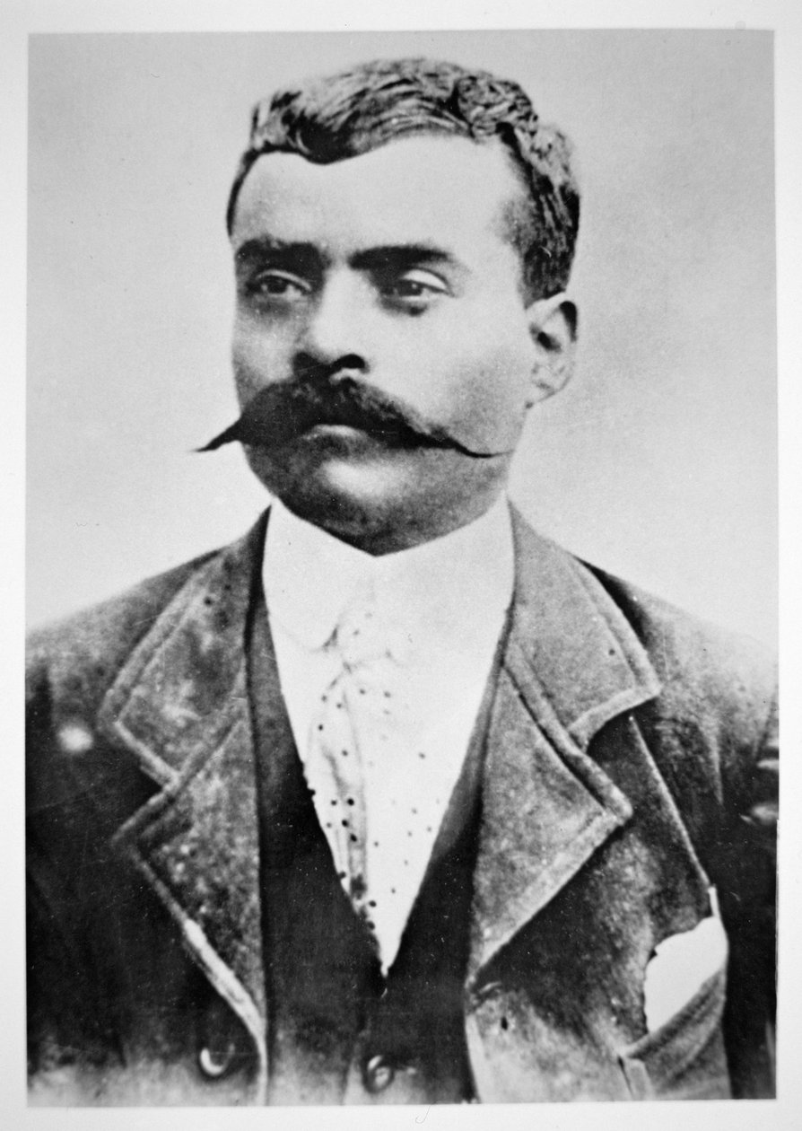 Emiliano Zapata (čb fotografie) od Unknown photographer