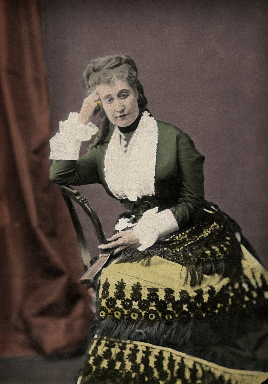 Eugenie de Montijo (1826-1920), manželka Napoleona III., poslední francouzské císařovny. od Unknown photographer