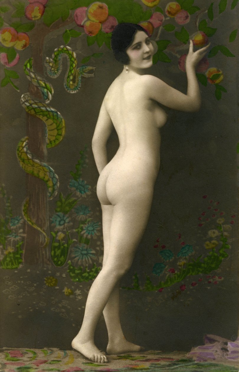 Efektní pohlednice (kýč): Eve de la "Belle Epoque" (cca 1920). od Unknown photographer