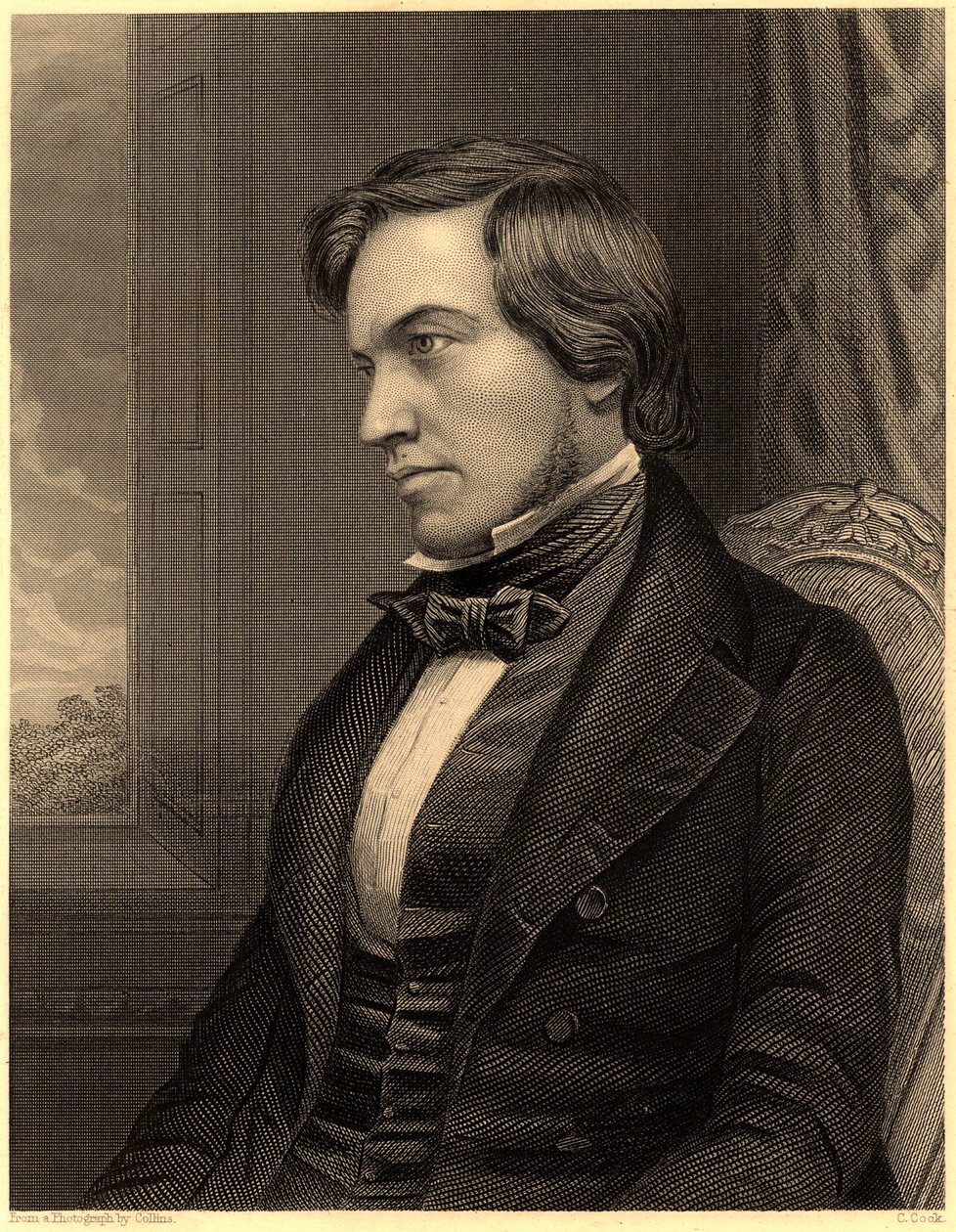 "George Fownes (1815-1849). Britský chemik, asi 1860 (rytina) od Unknown photographer