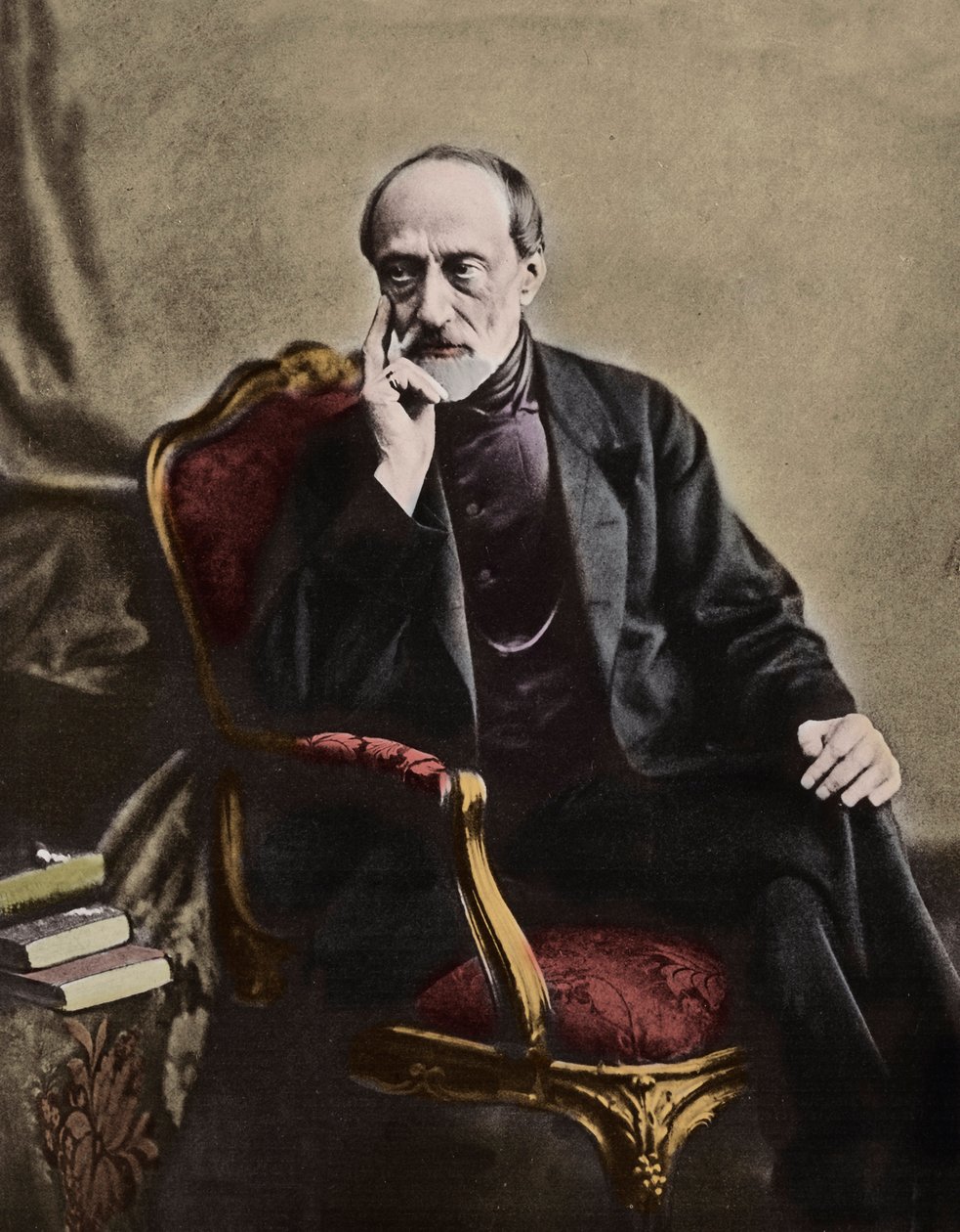 Giuseppe Mazzini (1805-1872), italský vlastenec a politik - 1864 - Portrét italského republikánského politika Giuseppe Mazziniho (1805-1872) od Unknown photographer