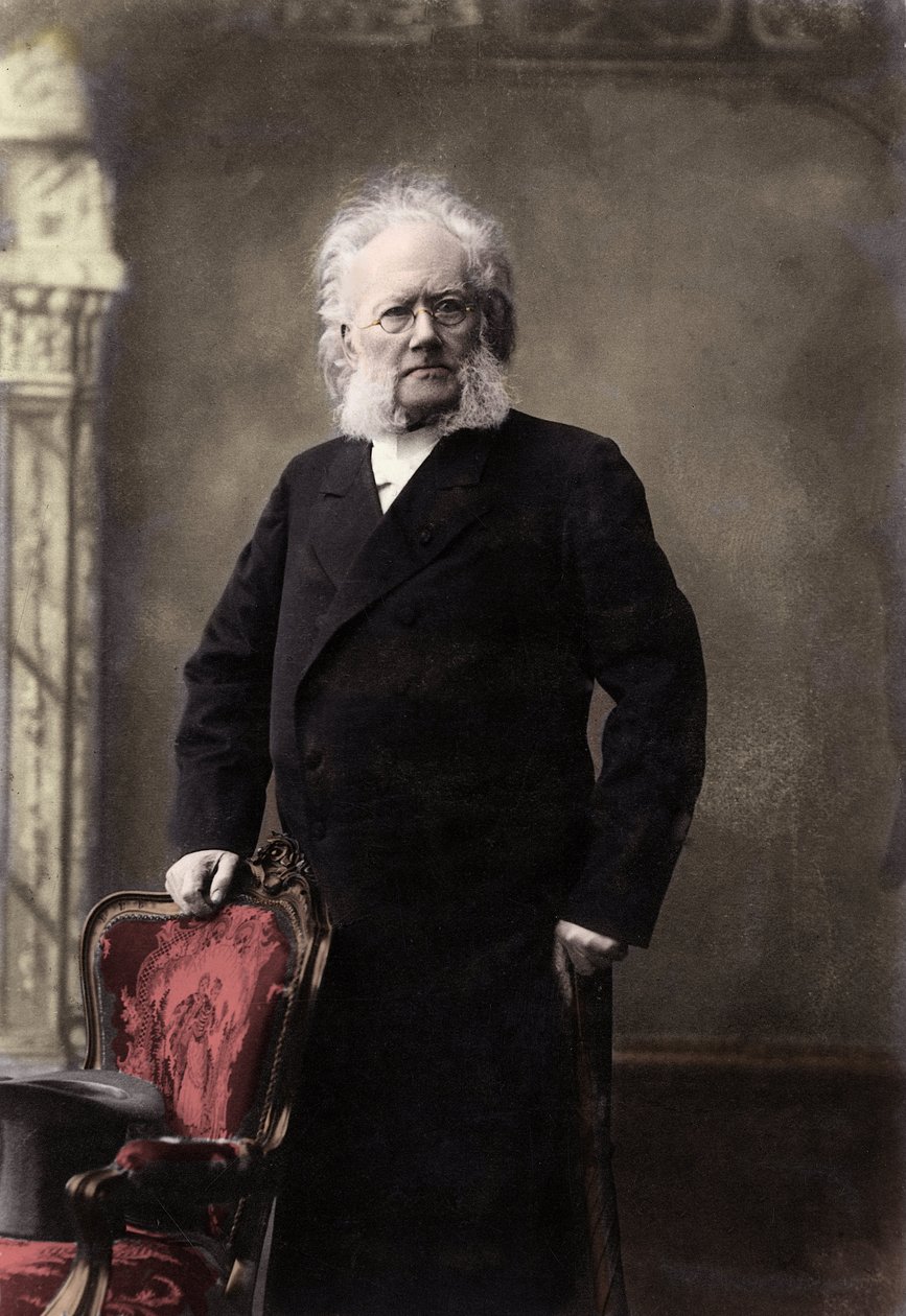 HENRIK IBSEN (1828-1906) norský básník a dramatik - Portrét Henrika (Henri) Johan Ibsen (1828-1906), norský dramatik od Unknown photographer
