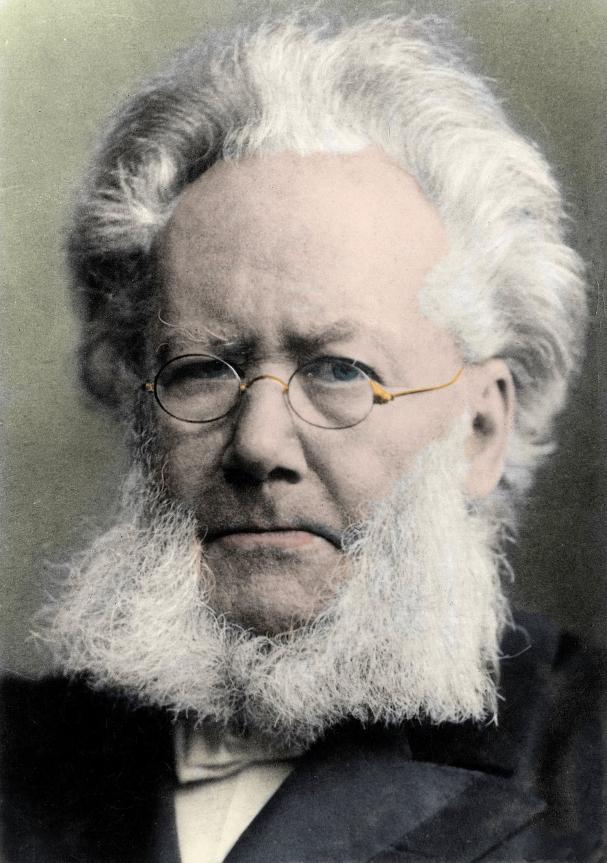 HENRIK IBSEN (1828-1906) norský básník a dramatik - Portrét Henrika (Henri) Johan Ibsen (1828-1906), norský dramatik od Unknown photographer