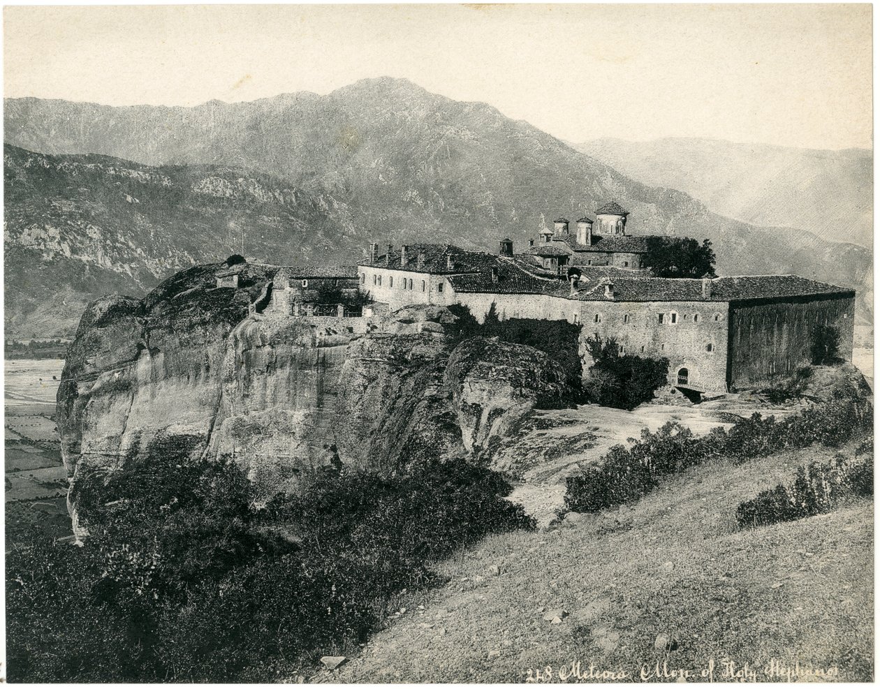 Klášter Choli svatého Štěpána (Agios Stefanos), Meteora, Trikala, Řecko, paní 1890 od Unknown photographer