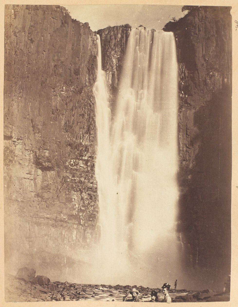 Howick Falls, řeka Umgeni, provincie Natal, Jižní Afrika, cca 1882 od Unknown