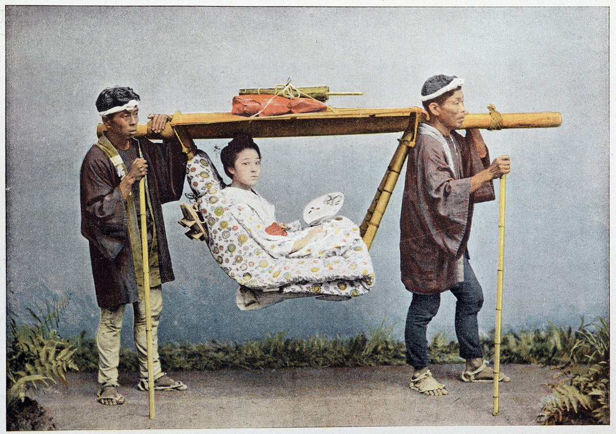 Japonské cestovní křeslo od Unknown photographer