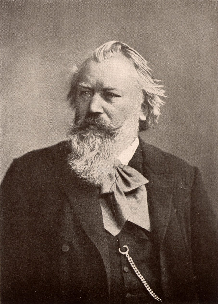 Johannes Brahms (1833-1897) od Unknown photographer